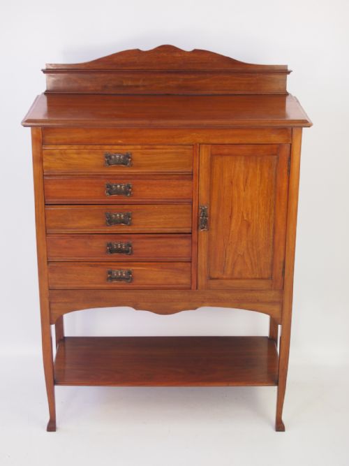 Edwardian Arts & Crafts Music Cabinet