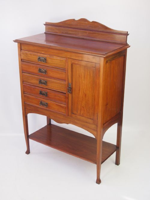 fig 1. Edwardian Arts & Crafts Music Cabinet