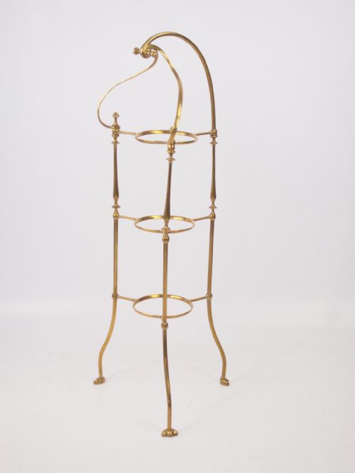 Art Nouveau Brass Cake Stand by William Tonks & Sons
