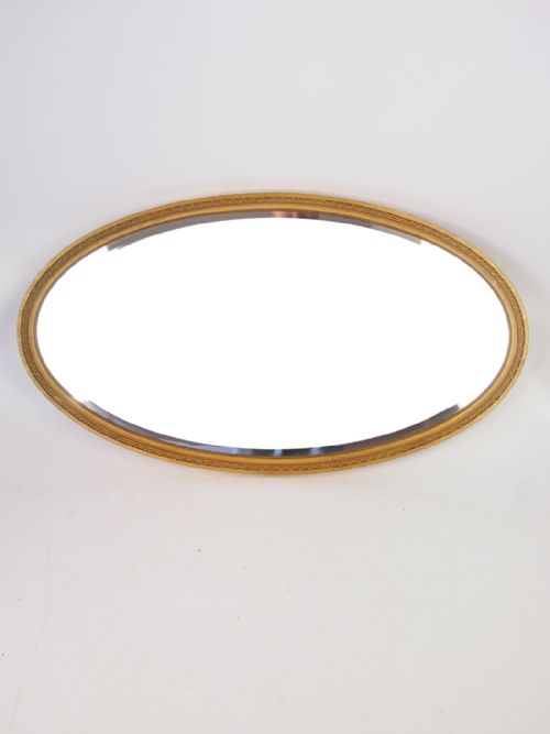 fig 1. Large Oval Gilt Framed Mirror