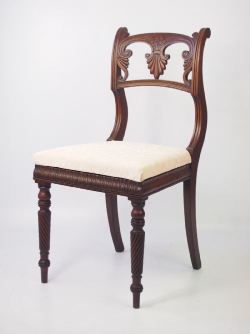 fig 1. Antique Regency Mahogany Chair
