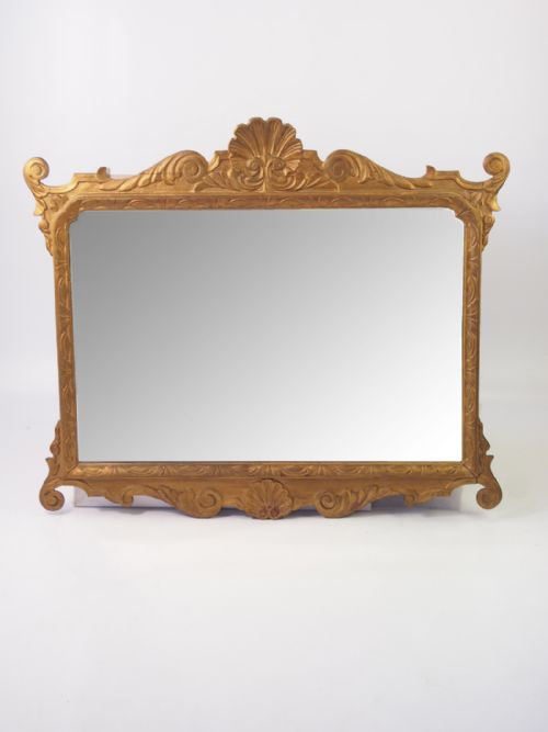 Large Victorian Chippendale Mirror