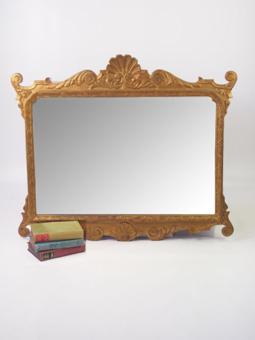 fig 1. Large Victorian Chippendale Mirror