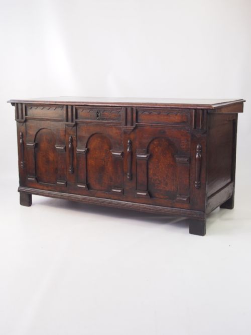 17th Century Charles II Oak Coffer