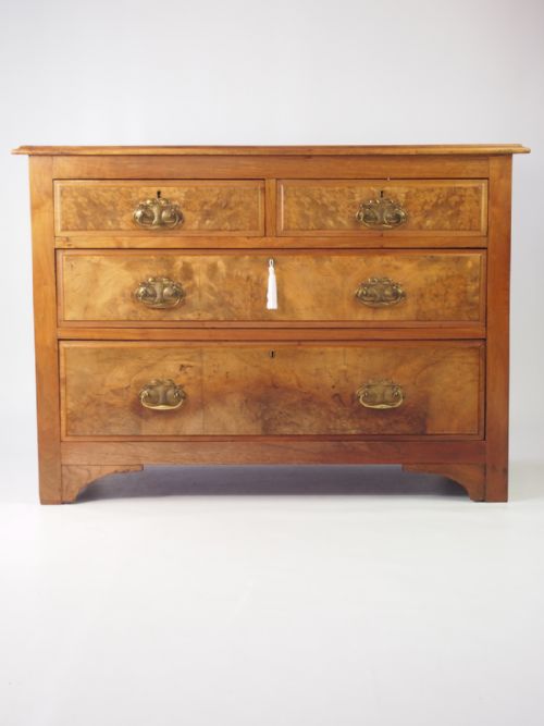 Victorian Burr Walnut Chest of Drawers