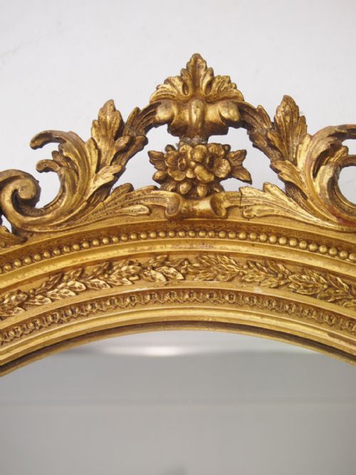 fig 1. Victorian Oval Gilt Framed Mirror