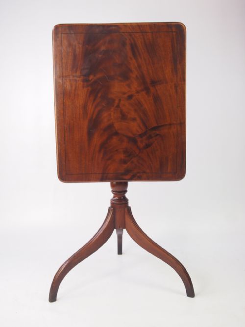 fig 1. Georgian Mahogany Tilt Top Lamp Table