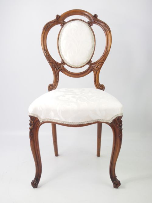 Victorian Walnut Balloon Chair