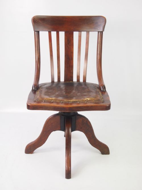 Small Edwardian Swivel Desk Chair