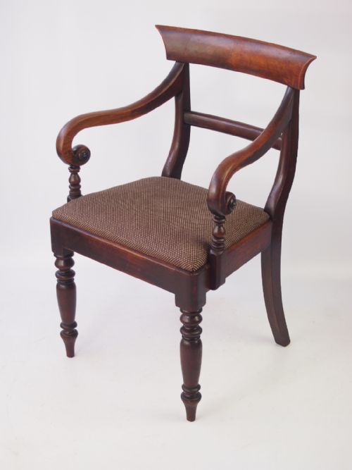 fig 1. Victorian Mahogany Desk Chair