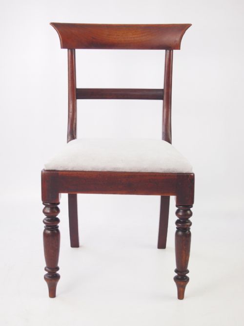 fig 1. Pair Antique Victorian Mahogany Side Chairs