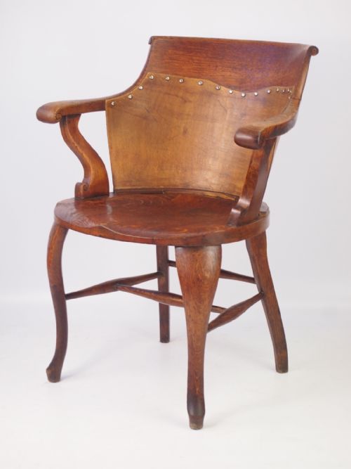 Edwardian Oak Desk Chair