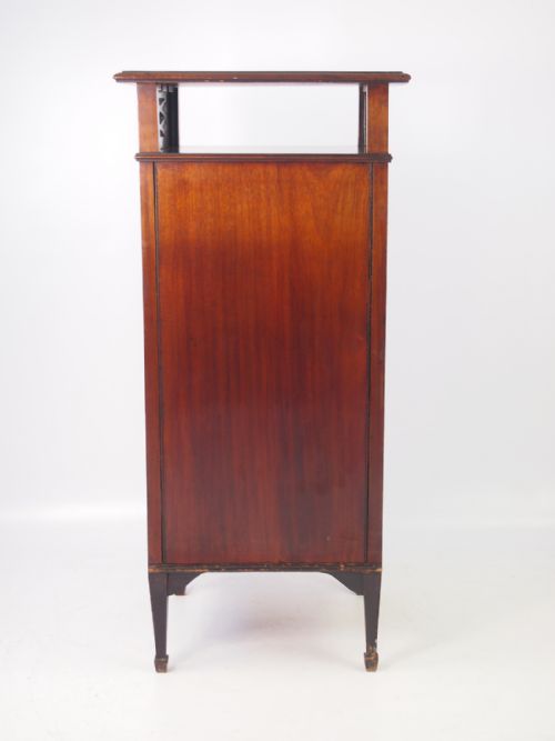 fig 1. Edwardian Mahogany & Floral Painted Music Cabinet