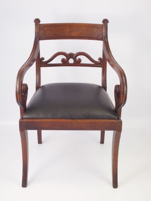 fig 1. Regency Mahogany Desk Chair
