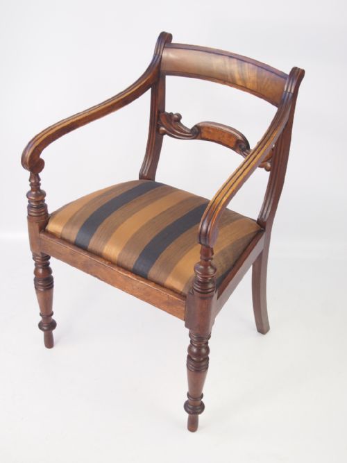 fig 1. Regency Mahogany Desk Chair