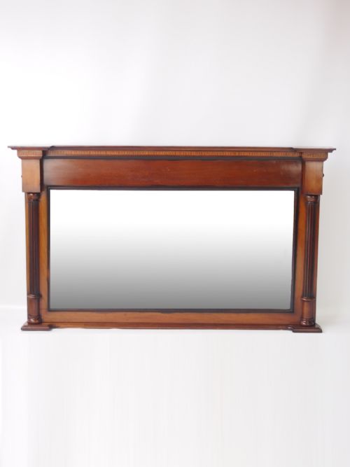 Victorian Mahogany Overmantle Mirror