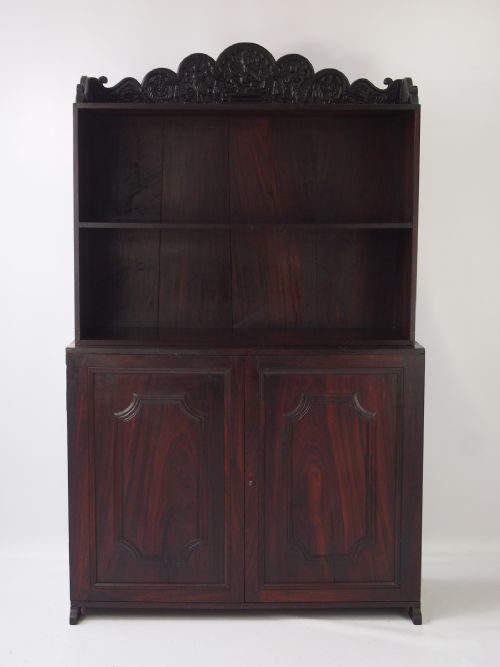 ANGLO INDIAN DRESSER WITH GANESH CARVED TOP - ADDITIONAL PHOTO 1
