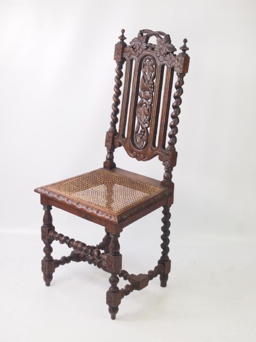 Victorian Gothic Revival Oak Chair