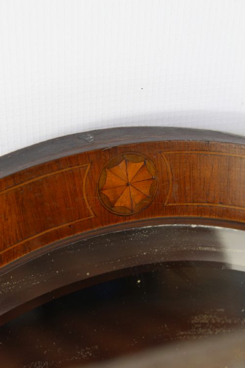 fig 1. Edwardian Mahogany & Inlaid Oval Mirror