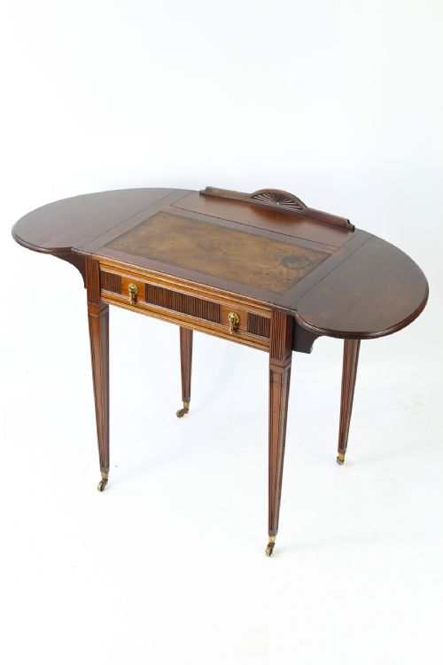 Small Edwardian Ladies Writing Desk with Glasgow Label