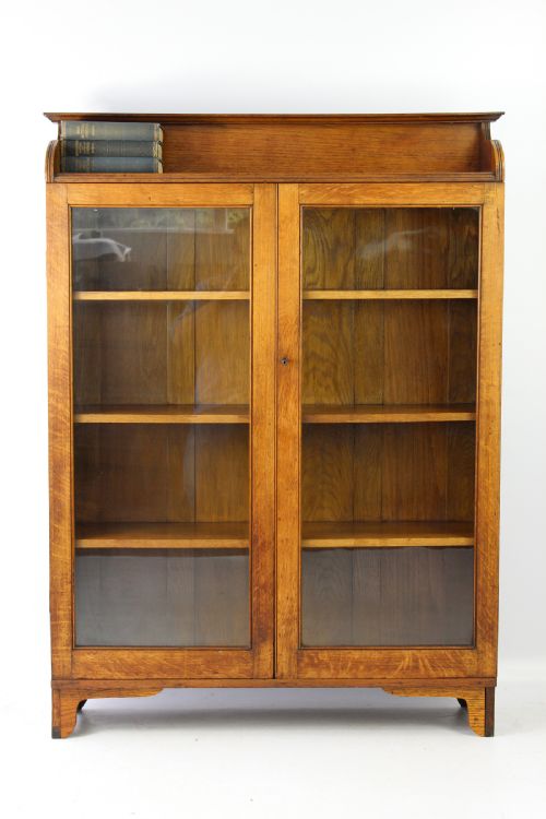 fig 1. Antique Edwardian Oak Bookcase