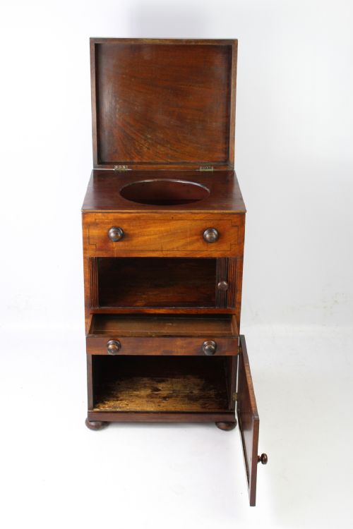 fig 1. Georgian Mahogany Tambour Front Cabinet