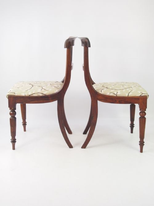 fig 1. Pair Victorian Rosewood Side Chairs