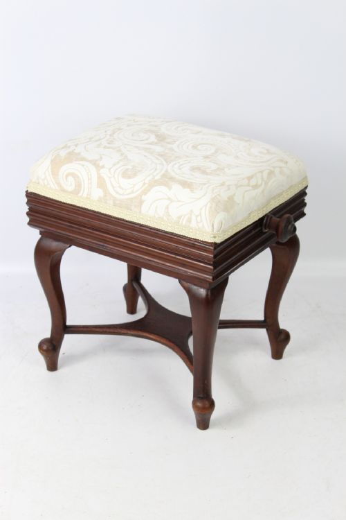 Victorian Rise and Fall Piano Stool