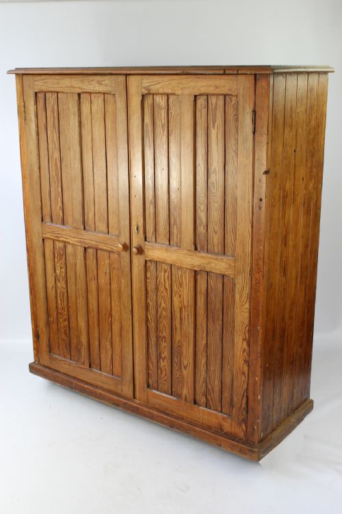 fig 1. Victorian Pitch Pine Housekeepers Cupboard