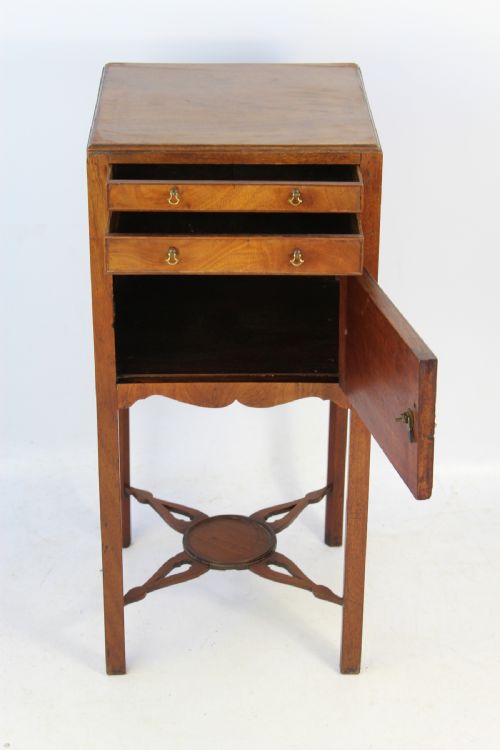 fig 1. George III Mahogany Bedside Cupboard