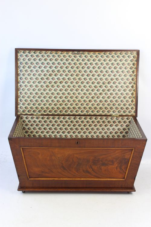 fig 1. Victorian Mahogany Sarcophagus Shaped Ottoman