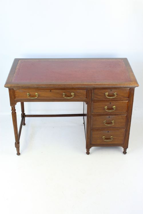 Edwardian Mahogany Desk by Maple & Co