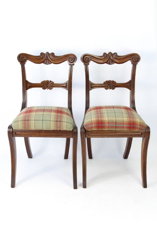 Pair William IV Mahogany Chairs