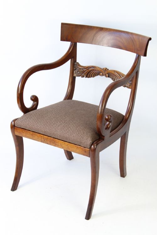 fig 1. Regency Mahogany Desk Chair