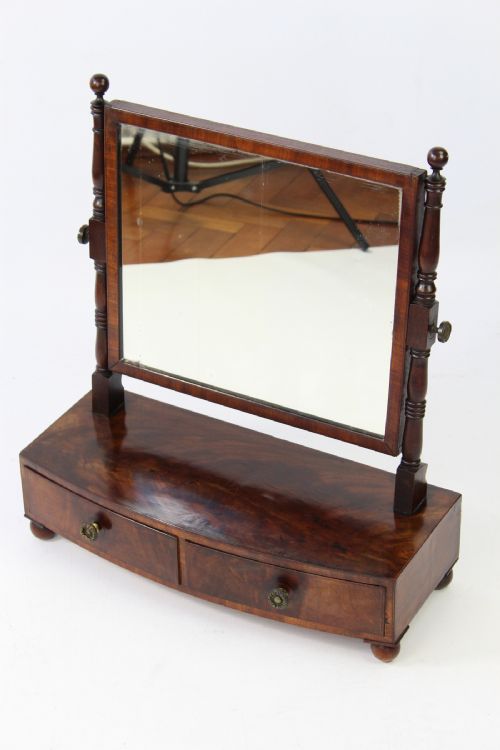 fig 1. Small Regency Mahogany Dressing Table Mirror