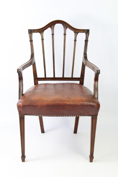 fig 1. Edwardian Mahogany Desk Chair