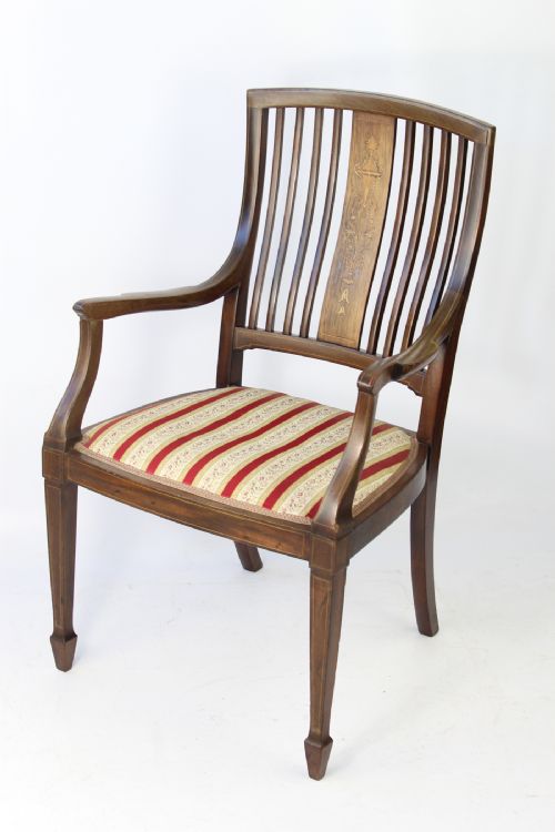 Victorian Inlaid Rosewood Desk Chair