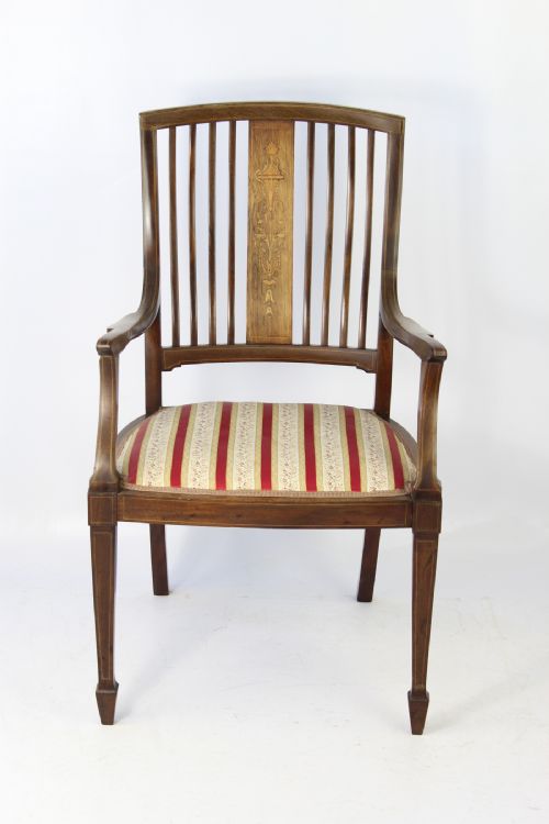 fig 1. Victorian Inlaid Rosewood Desk Chair