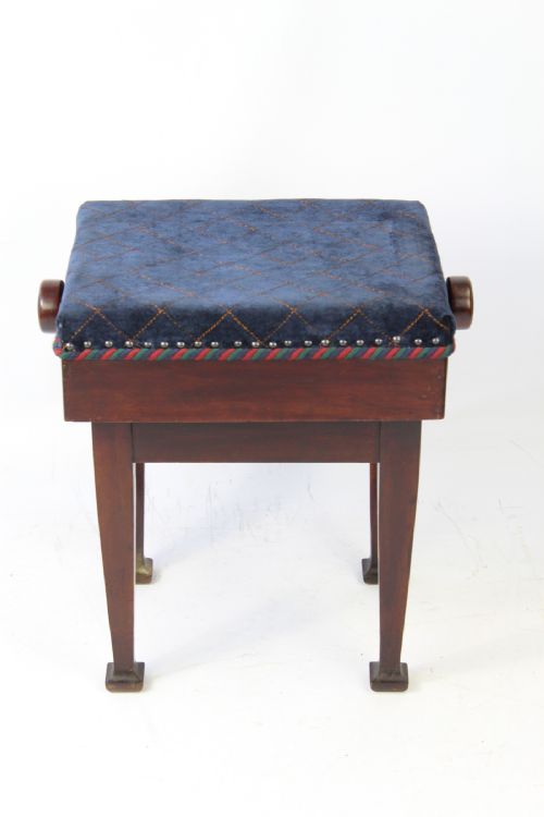 Edwardian Arts & Crafts Rise and Fall Piano Stool