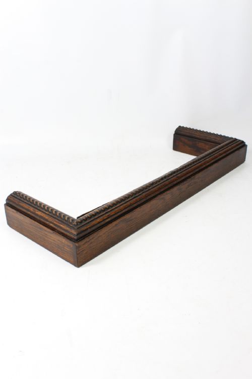 fig 1. Small Edwardian Oak 3 Foot Fire Fender