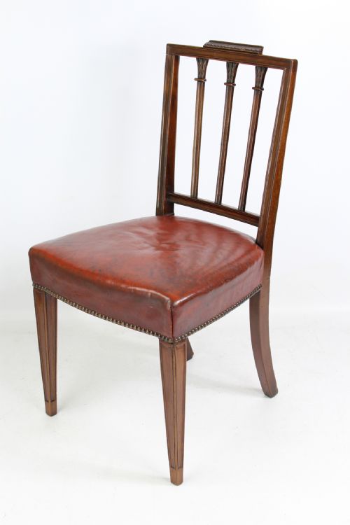 fig 1. Pair Victorian Mahogany Side Chairs