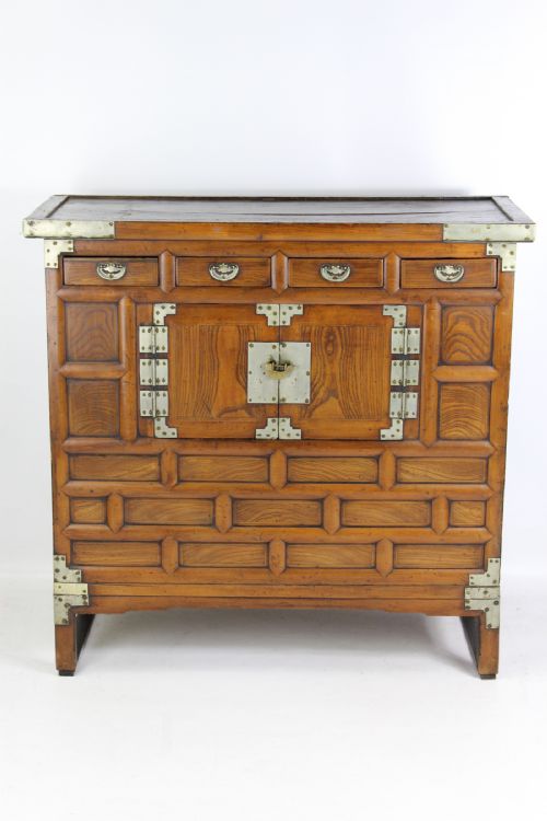 Antique Korean Elm Chest