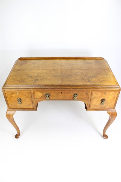 Walnut Desk on Cabriole Legs