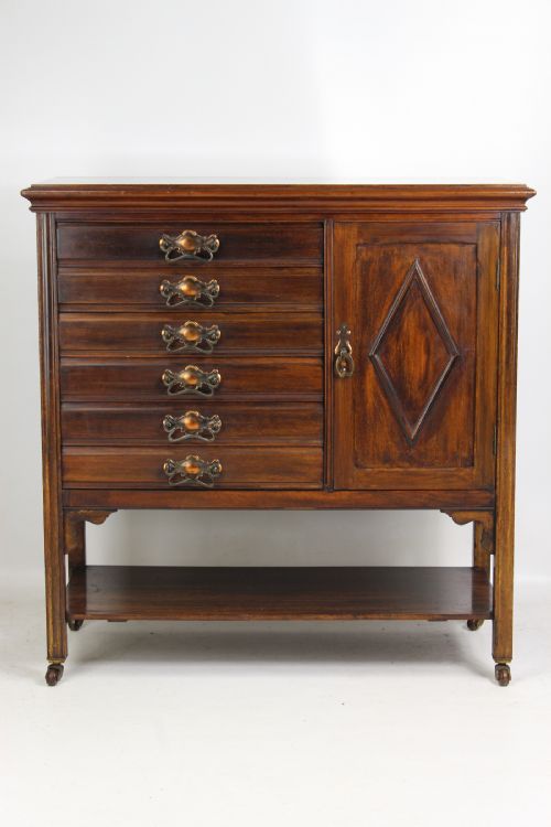 Edwardian Mahogany Music Cabinet
