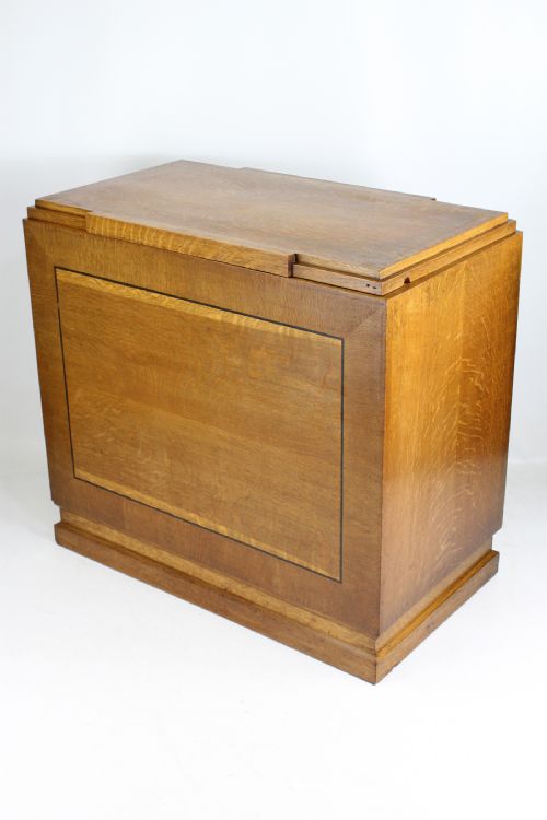 Large Art Deco Oak Chest