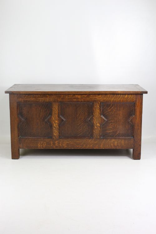 Panelled Oak Blanket Chest