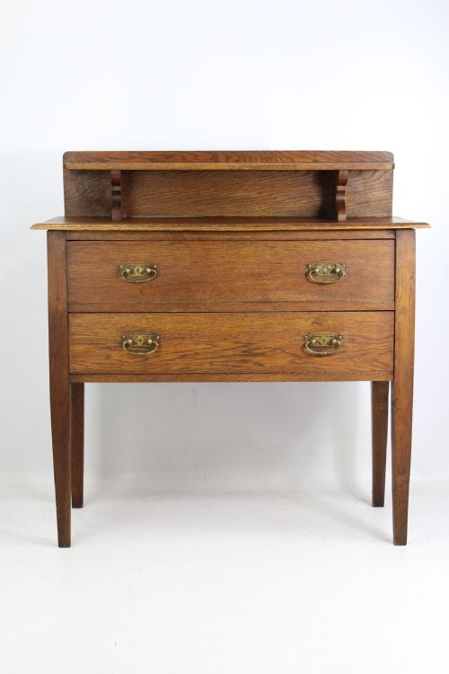 fig 1. Edwardian Arts & Crafts Oak Chest of Drawers