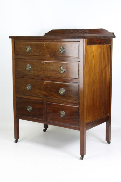 fig 1. Edwardian Mahogany Chest of Drawers
