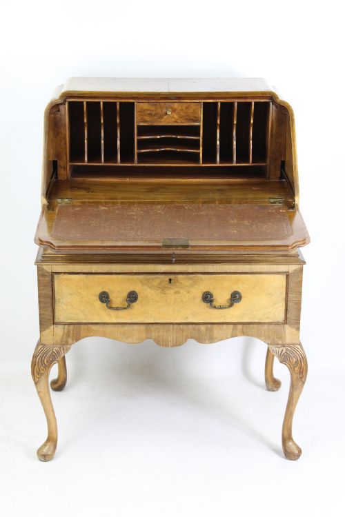 fig 1. Small Walnut Bureau by Denby & Spinks