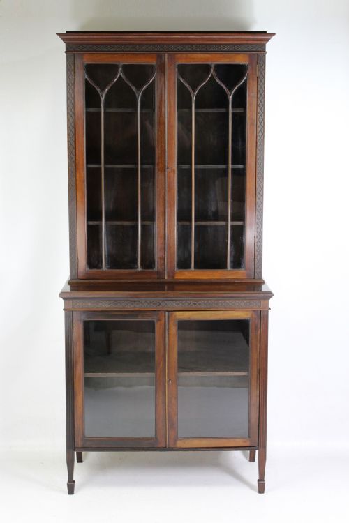 Antique Edwardian Mahogany Bookcase